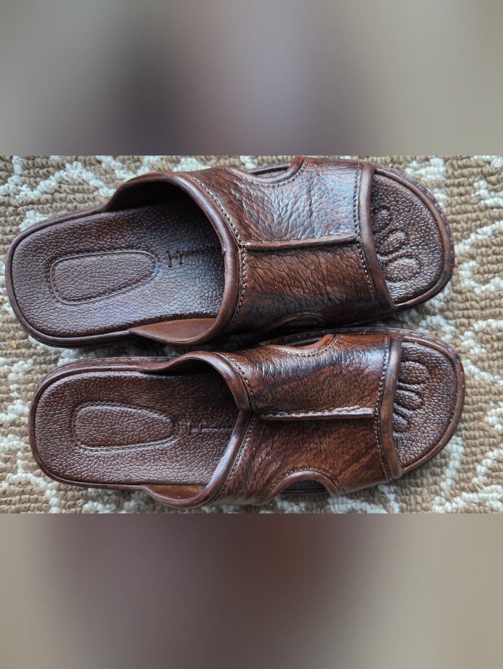 Pali Hawaii Terra Slide Sandals in brown Size 42/11